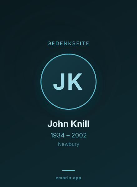 Gedenkportrait von John Knill
