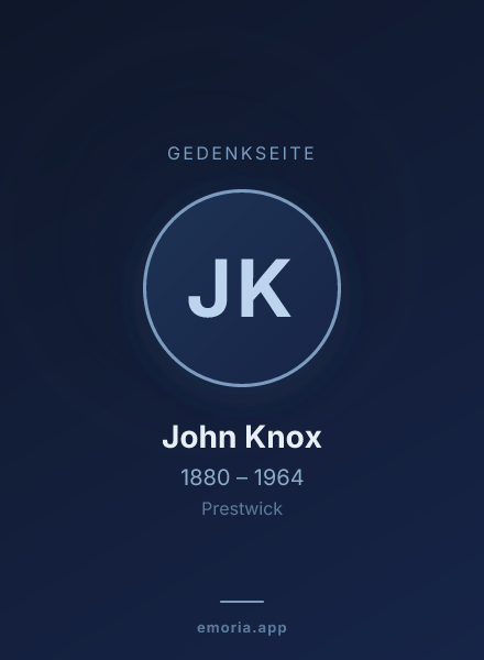 Gedenkportrait von John Knox