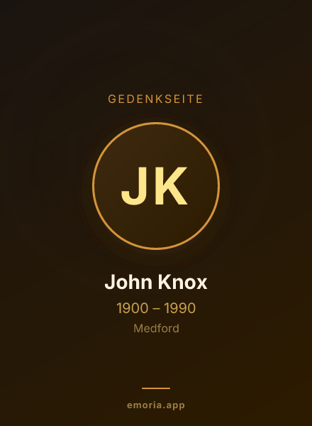 Gedenkportrait von John Knox
