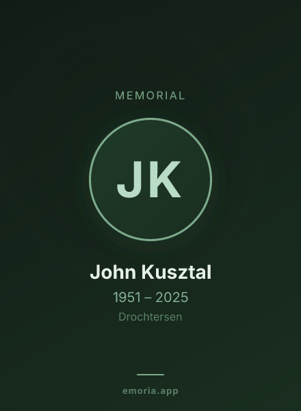 Memorial portrait of John Kusztal
