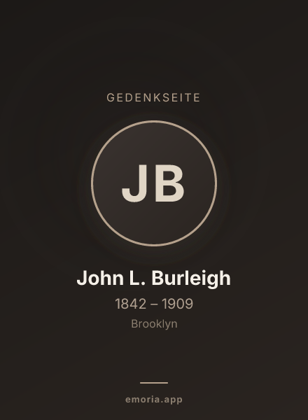 Gedenkportrait von John L. Burleigh
