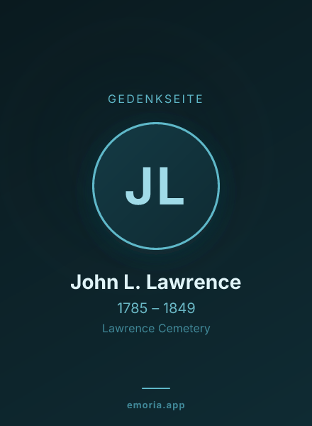 Gedenkportrait von John L. Lawrence