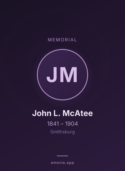 Memorial portrait of John L. McAtee