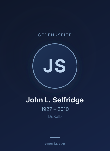 Gedenkportrait von John L. Selfridge