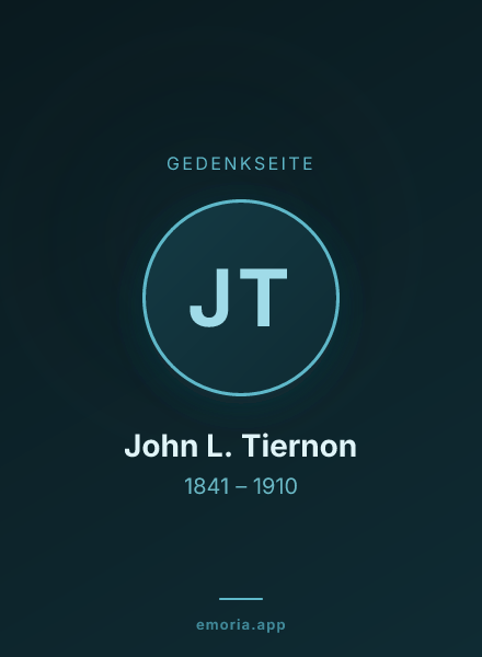 Gedenkportrait von John L. Tiernon