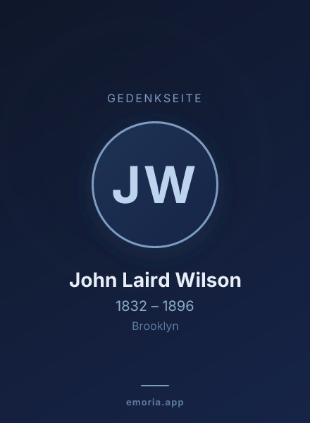 Gedenkportrait von John Laird Wilson