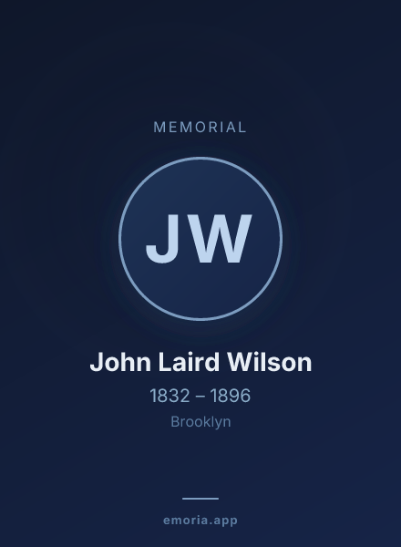 Memorial portrait of John Laird Wilson