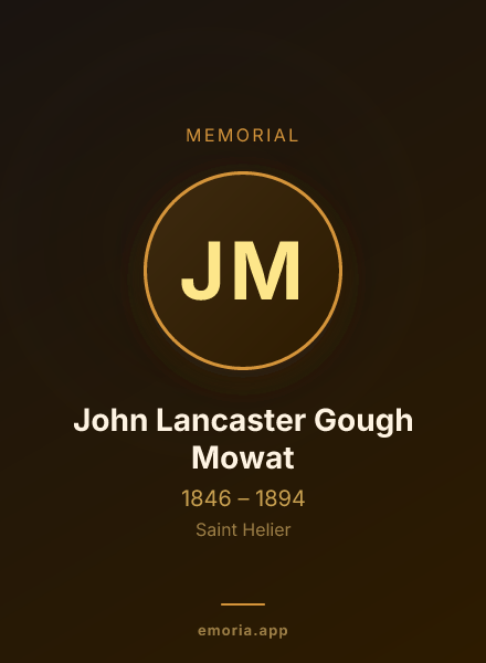 Memorial portrait of John Lancaster Gough Mowat