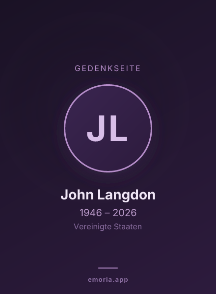 Gedenkportrait von John Langdon