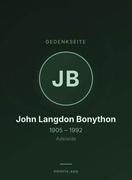 Gedenkportrait von John Langdon Bonython