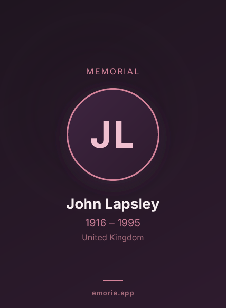 Memorial portrait of John Lapsley
