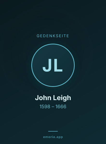 Gedenkportrait von John Leigh