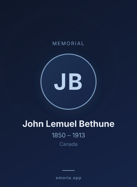 Memorial portrait of John Lemuel Bethune