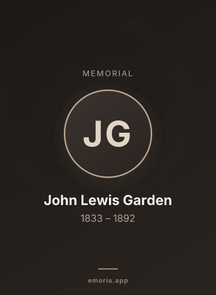 Memorial portrait of John Lewis Garden