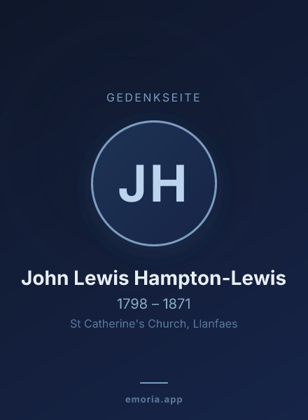 Gedenkportrait von John Lewis Hampton-Lewis