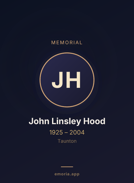 Memorial portrait of John Linsley Hood