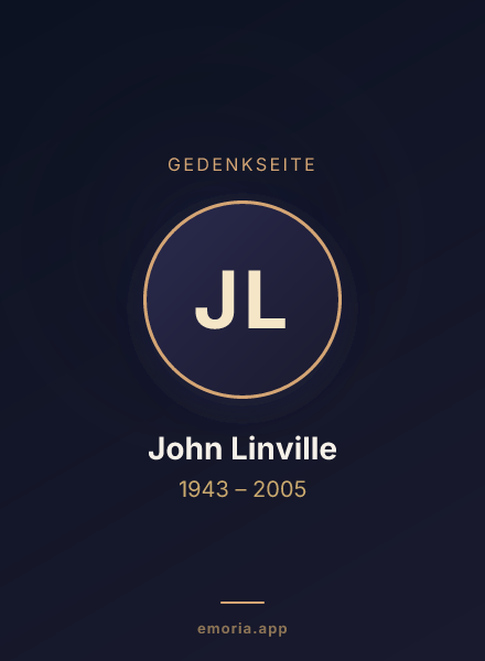 Gedenkportrait von John Linville