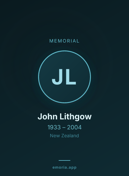 Memorial portrait of John Lithgow
