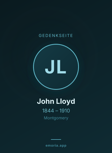 Gedenkportrait von John Lloyd