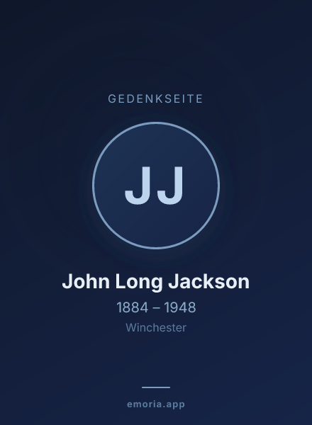 Gedenkportrait von John Long Jackson
