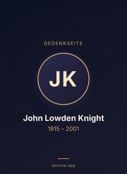 Gedenkportrait von John Lowden Knight