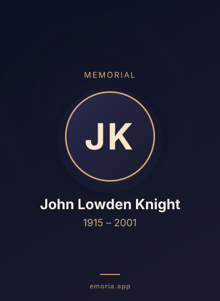 Memorial portrait of John Lowden Knight