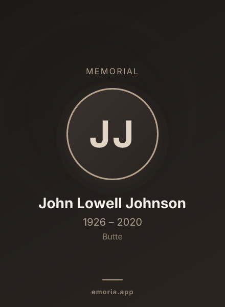 Memorial portrait of John Lowell Johnson