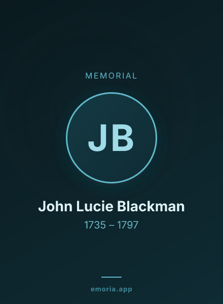 Memorial portrait of John Lucie Blackman