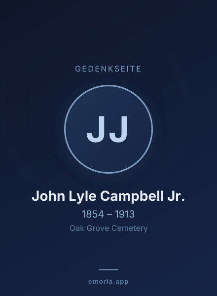 Gedenkportrait von John Lyle Campbell Jr.