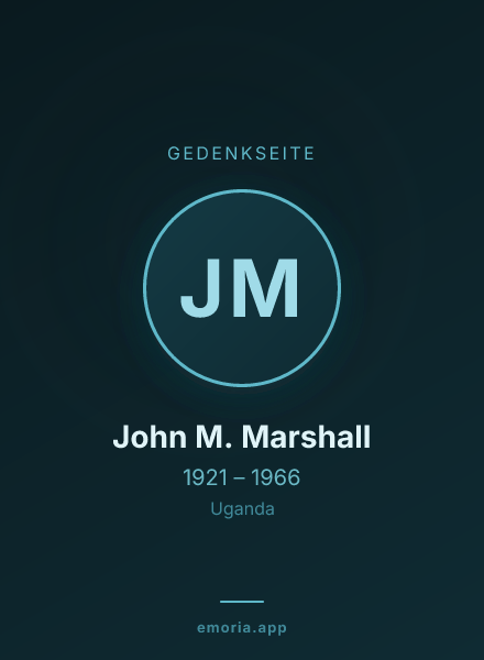 Gedenkportrait von John M. Marshall