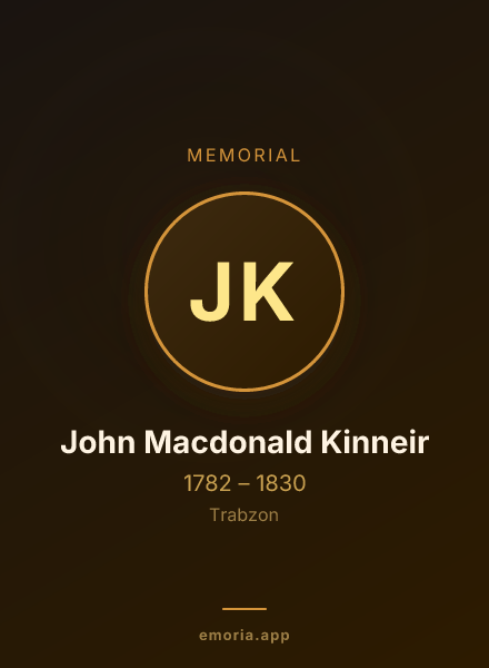 Memorial portrait of John Macdonald Kinneir