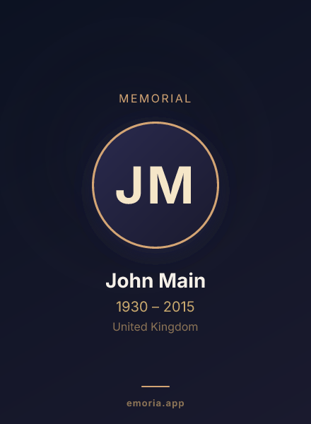 Memorial portrait of John Main