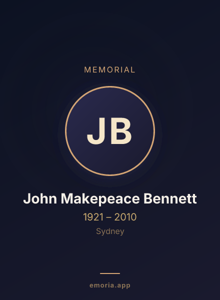 Memorial portrait of John Makepeace Bennett