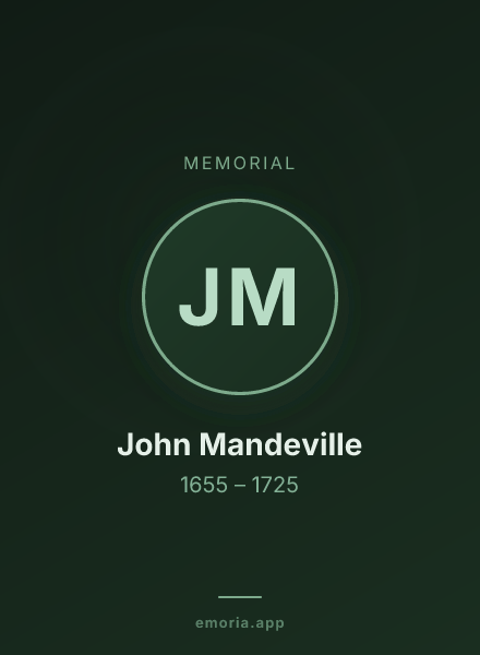 Memorial portrait of John Mandeville