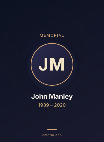 Memorial portrait of John Manley