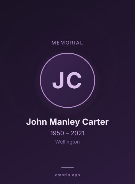 Memorial portrait of John Manley Carter