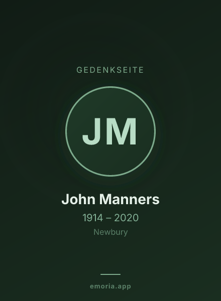 Gedenkportrait von John Manners