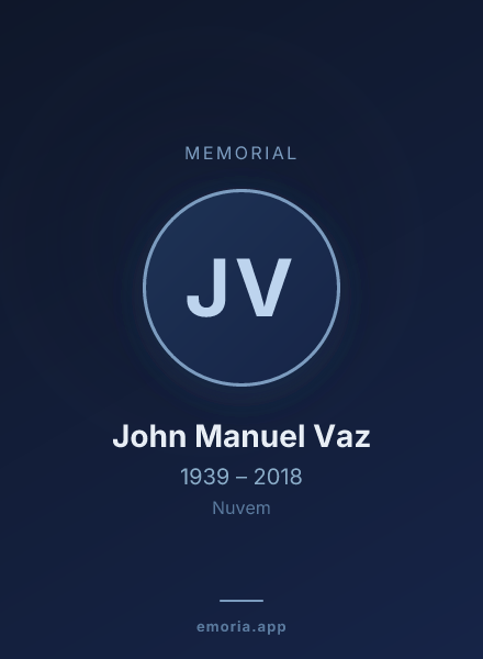 Memorial portrait of John Manuel Vaz