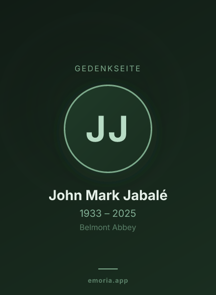 Gedenkportrait von John Mark Jabalé