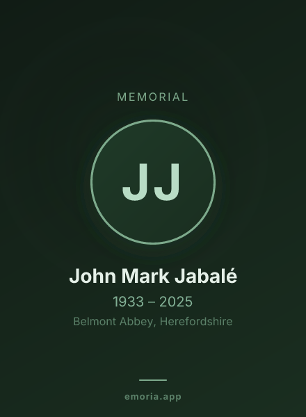 Memorial portrait of John Mark Jabalé