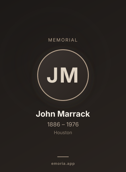 Memorial portrait of John Marrack