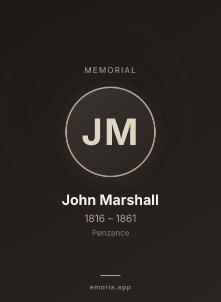 Memorial portrait of John Marshall