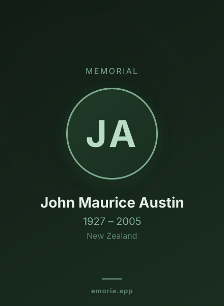 Memorial portrait of John Maurice Austin