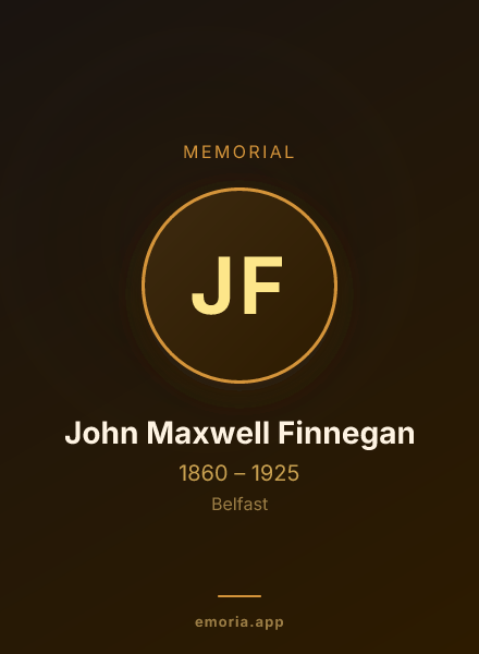 Memorial portrait of John Maxwell Finnegan