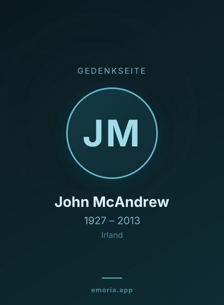 Gedenkportrait von John McAndrew