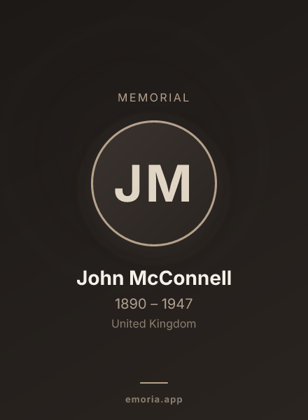 Memorial portrait of John McConnell