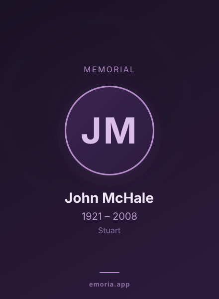 Memorial portrait of John McHale