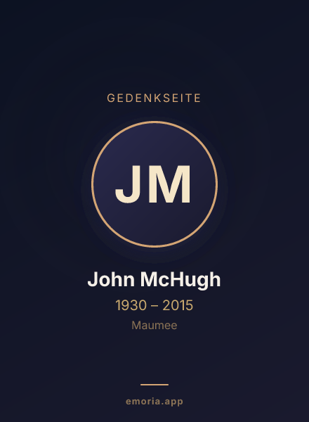 Gedenkportrait von John McHugh