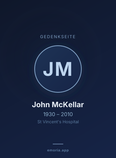 Gedenkportrait von John McKellar