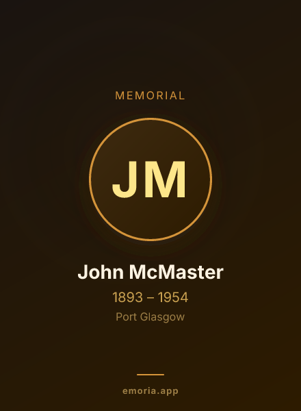 Memorial portrait of John McMaster